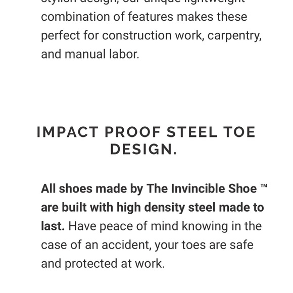 NEW - The Invincible Shoe - Athletic Work Shoe - Size 8 - Picture 5 of 12